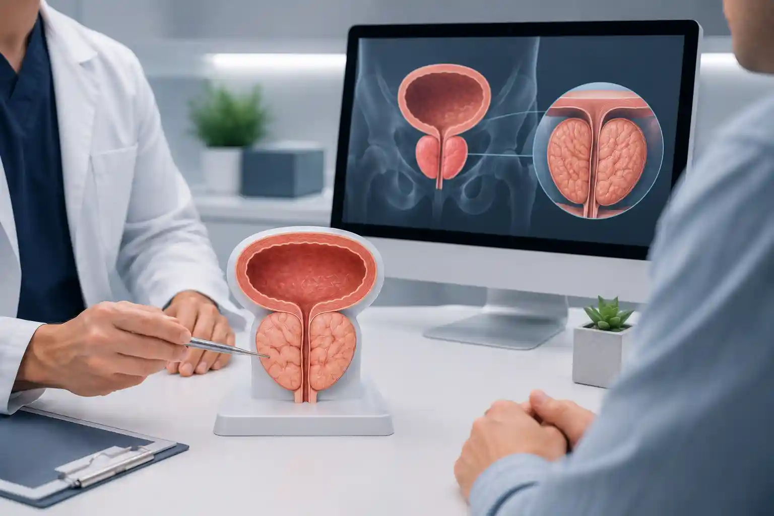 Hiperplasia prostática benigna: tratamento para melhorar o fluxo urinário e proteger a bexiga